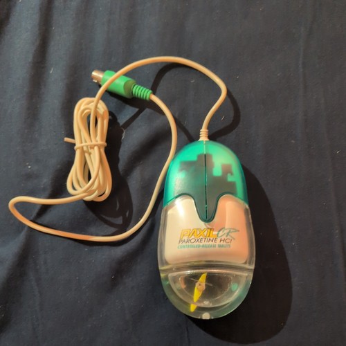 Rare mint vintage aqua - aqua, mouse